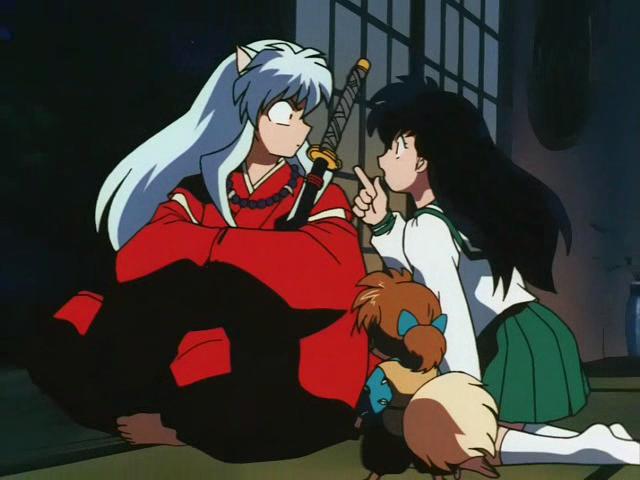 Otaku Gallery  / Anime e Manga / Inu-Yasha / Screen Shots / Episodi / 013 - L`enigma della luna nuova! Inuyasha dai capelli neri! / 077.jpg